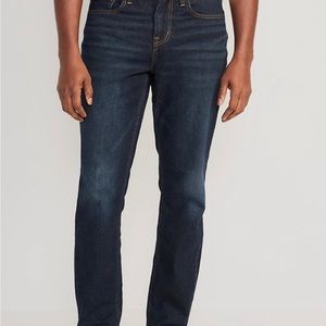 NWT - Old Navy Athletic Taper Dark-Wash Jeans 38w 32l